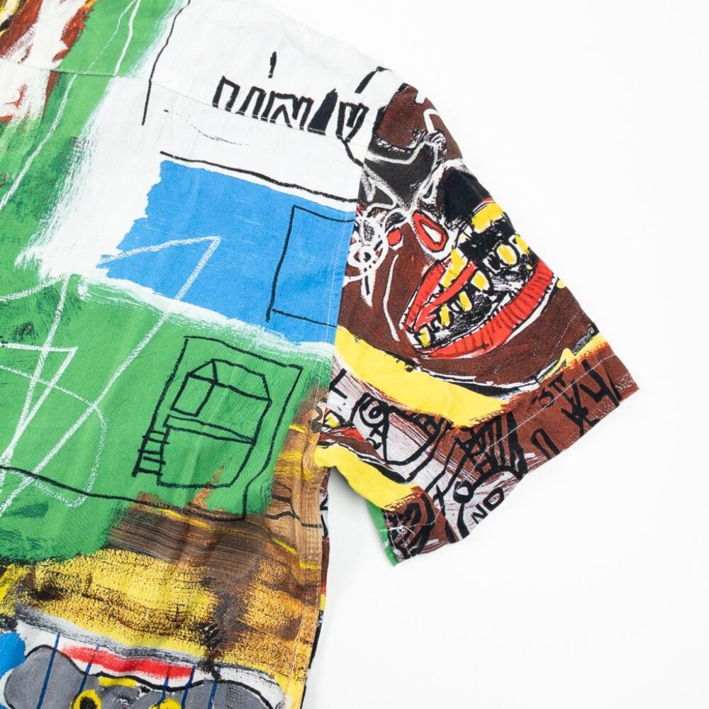 Jean-Michel Basquiat Graphic Art Shirt Men's Large Button-Up Design Cotton:On - Picture 9 of 13